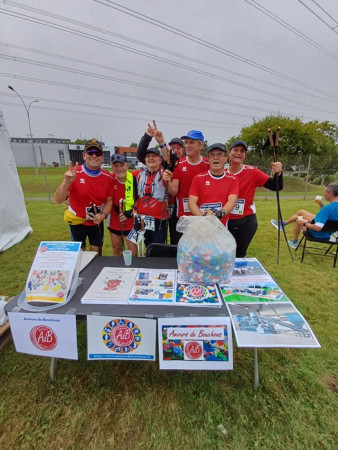14 septembre 2025 : l'union athlétique de Villenoy sur notre stand au 10km forestiers de Roissy-en-Brie (77)